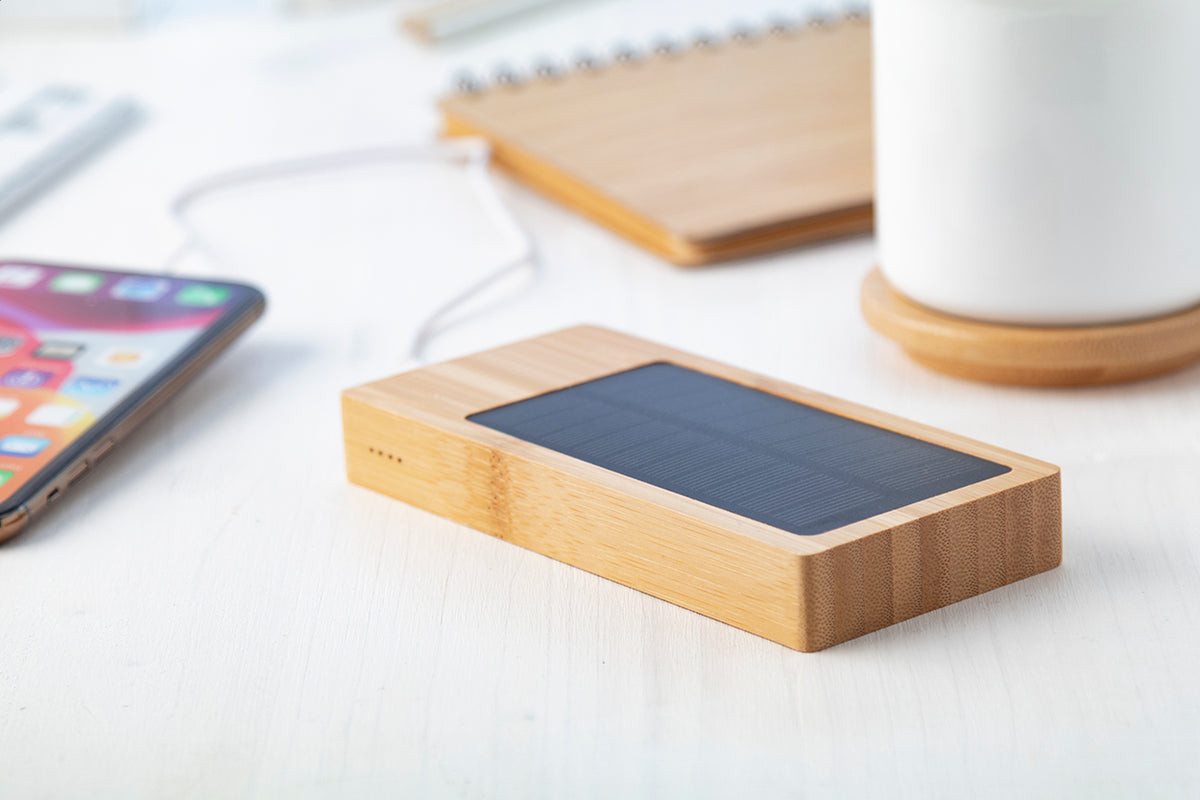 Sunster bambusz USB power bank natúr – Dekormunka – további kép 4