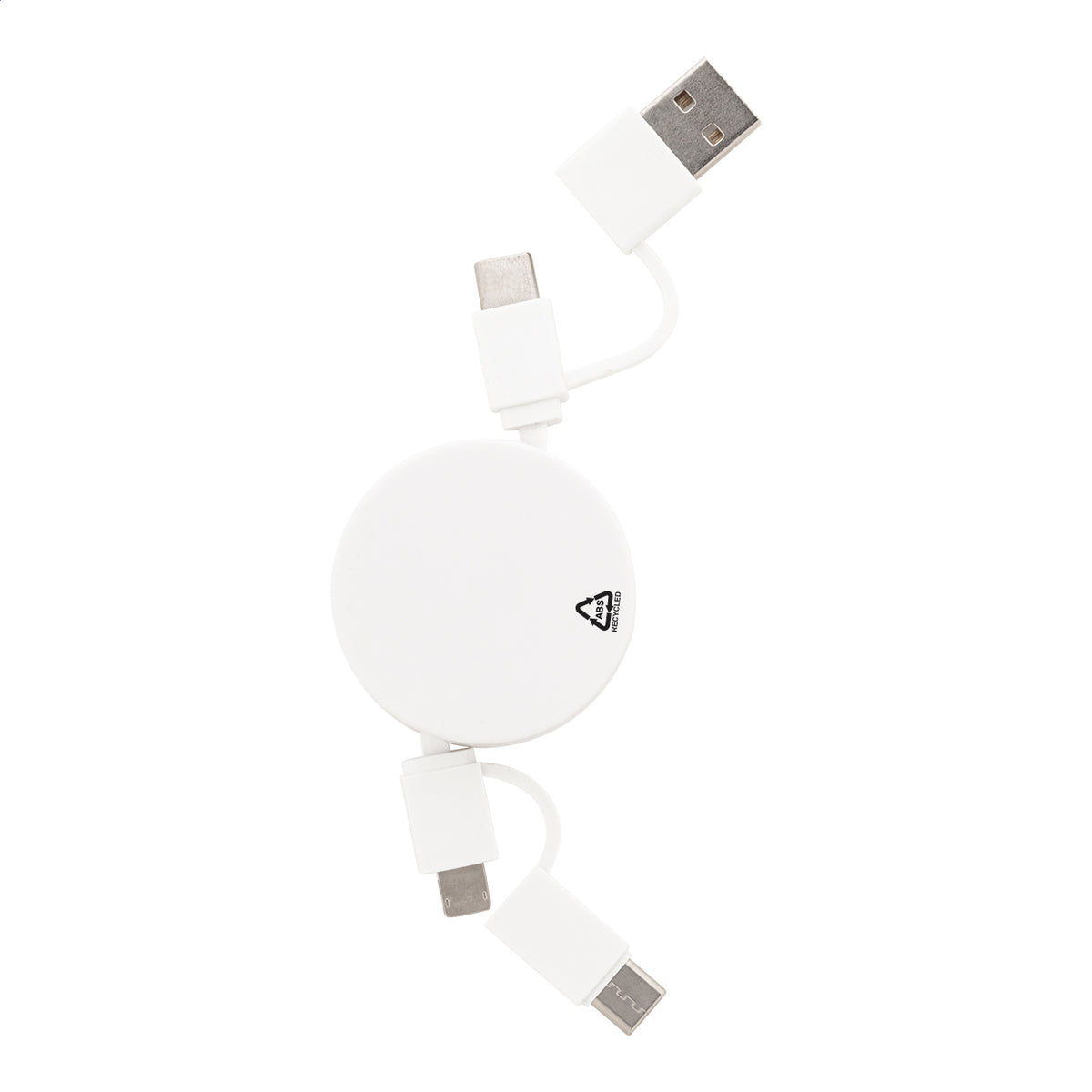 Rascop újrahasznosított ABS USB töltőkábel fehér – Dekormunka – további kép 4
