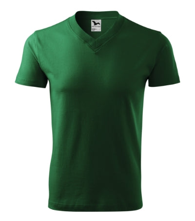 V-neck - Póló unisex - üvegzöld