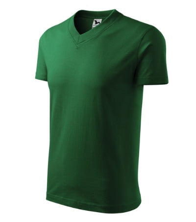 V-neck - Póló unisex - üvegzöld