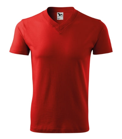 V-neck - Póló unisex - piros