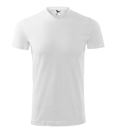 Heavy V-neck - Póló unisex - fehér
