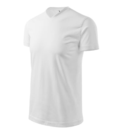 Heavy V-neck - Póló unisex - fehér