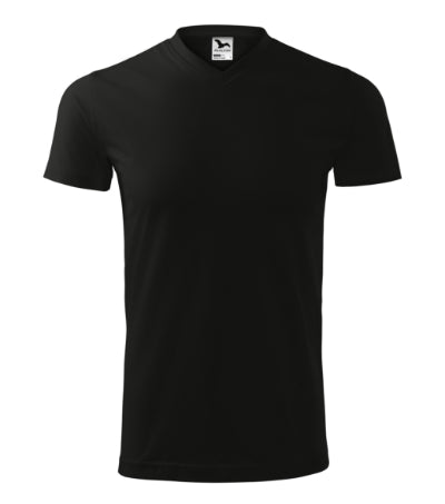 Heavy V-neck - Póló unisex - fekete