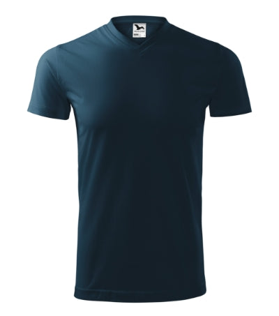 Heavy V-neck - Póló unisex - tengerészkék