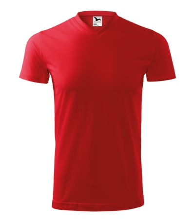 Heavy V-neck - Póló unisex - piros