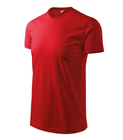 Heavy V-neck - Póló unisex - piros