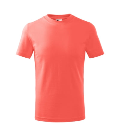 Basic - Póló gyerek - coral