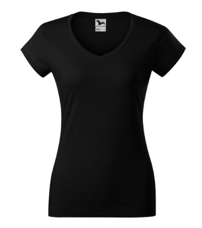 Fit V-neck - Póló női - fekete
