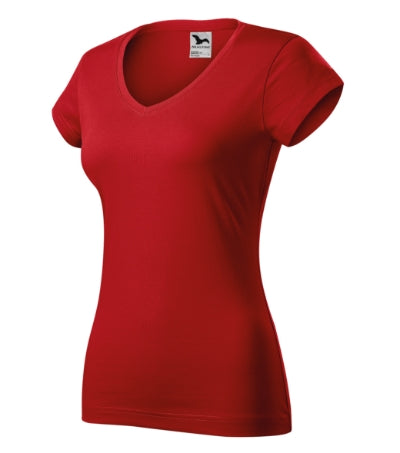 Fit V-neck - Póló női - piros