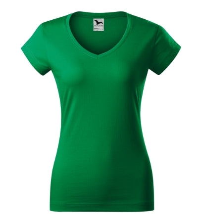 Fit V-neck - Póló női - fűzöld