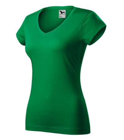 Fit V-neck - Póló női - fűzöld