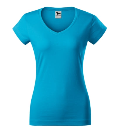 Fit V-neck - Póló női - türkiz