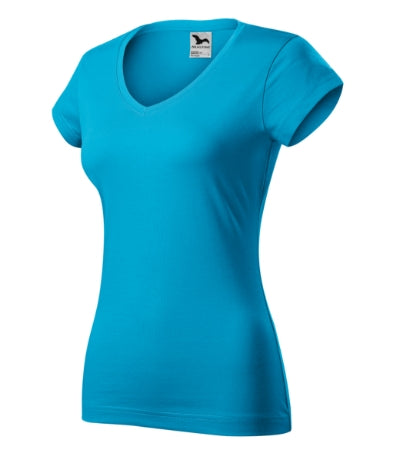 Fit V-neck - Póló női - türkiz