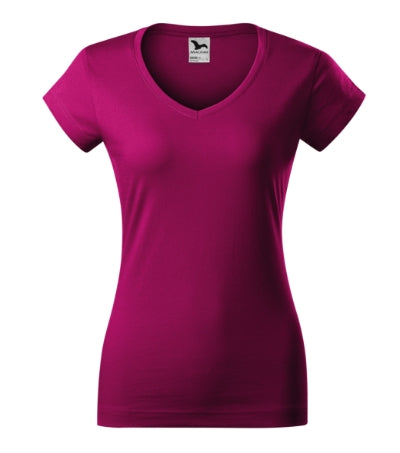 Fit V-neck - Póló női - fukszia