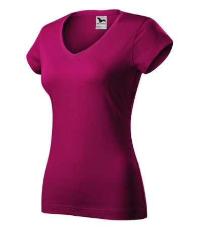 Fit V-neck - Póló női - fukszia