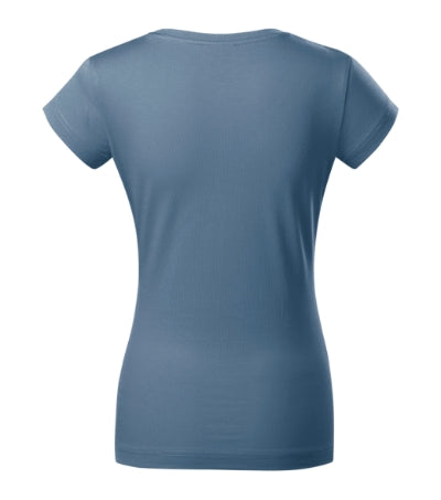 Fit V-neck - Póló női - farmerkék