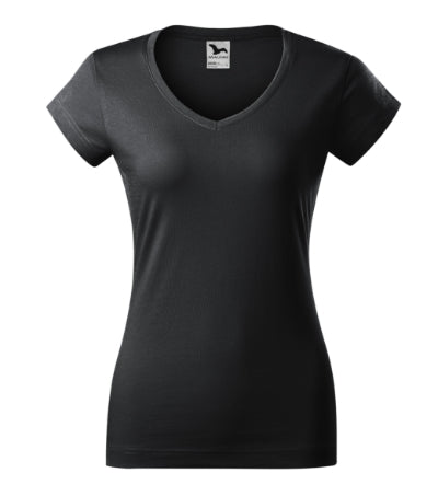 Fit V-neck - Póló női - ébenszürke