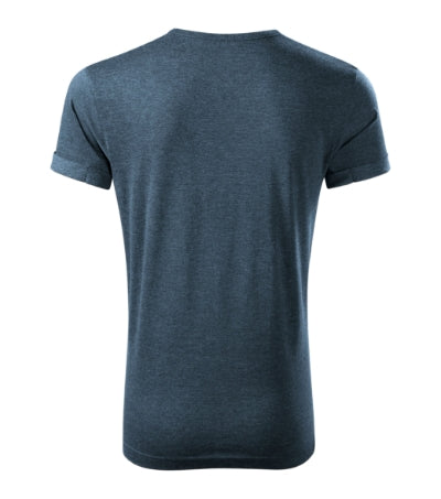 Fusion - Póló férfi - sötétdenim melírozott