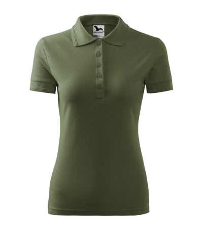 Pique Polo - Galléros póló női - khaki