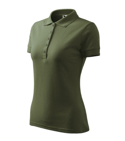 Pique Polo - Galléros póló női - khaki