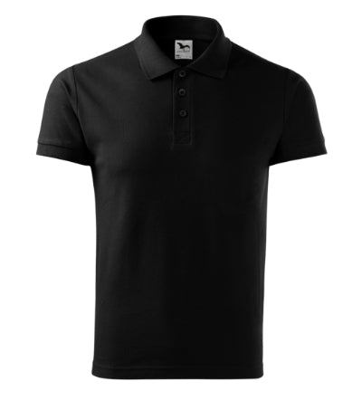 Cotton - Galléros póló férfi - fekete