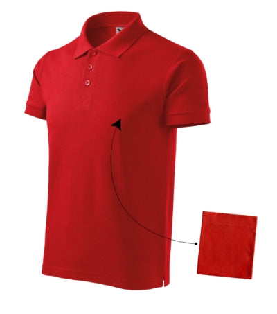Cotton - Galléros póló férfi - piros