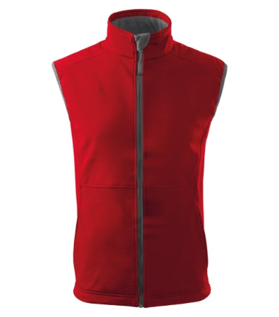 Vision - Softshell mellény férfi - piros
