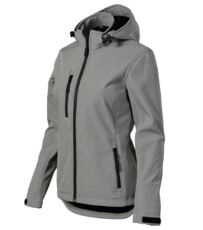 Performance - Softshell kabát női - sötétszürke melírozott