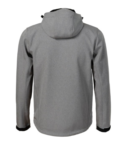 Performance - Softshell kabát férfi - sötétszürke melírozott