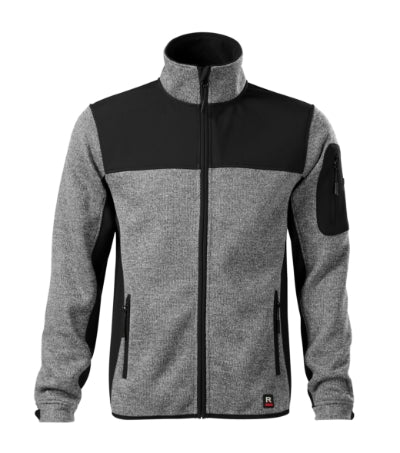 Casual - Softshell kabát férfi - knit light gray