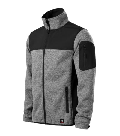 Casual - Softshell kabát férfi - knit light gray