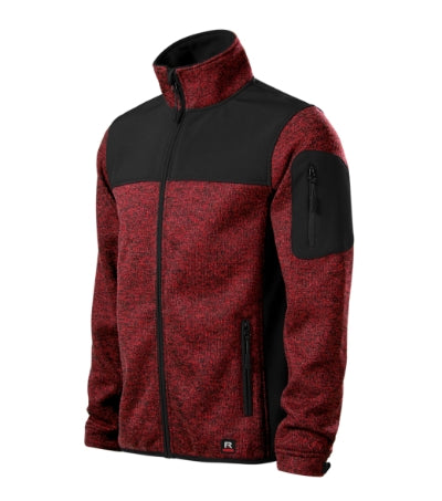Casual - Softshell kabát férfi - knit marlboro red
