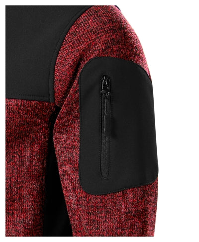 Casual - Softshell kabát férfi - knit marlboro red
