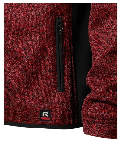 Casual - Softshell kabát férfi - knit marlboro red