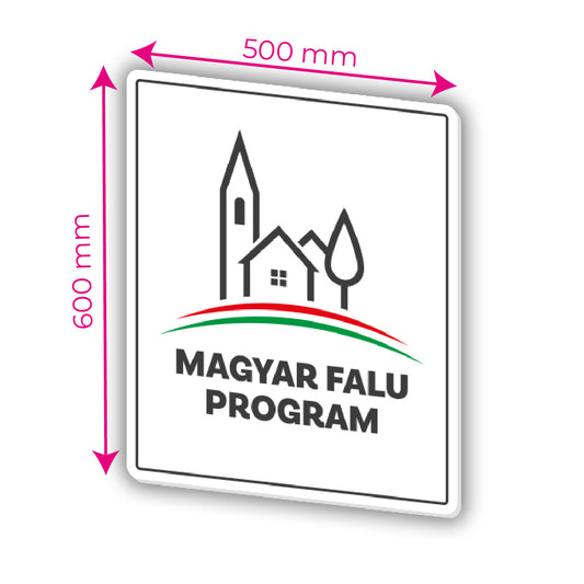 Magyar Falu Program tábla 5 mm PVC kivitelben