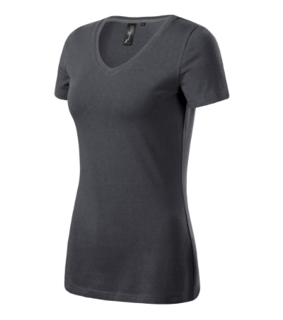 Action V-neck - Póló női - light anthracite