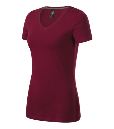 Action V-neck - Póló női - garnet