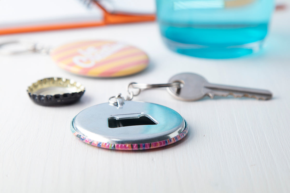 KeyBadge Bottle fém kulcstartós üvegnyitó ezüst – Dekormunka – további kép 4