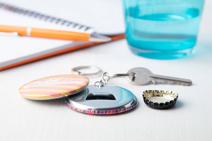 KeyBadge Bottle fém kulcstartós üvegnyitó ezüst – Dekormunka – további kép 5