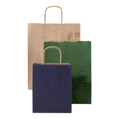 Papbag S papír ajándéktáska, kicsi sötét kék – Dekormunka – további kép 3