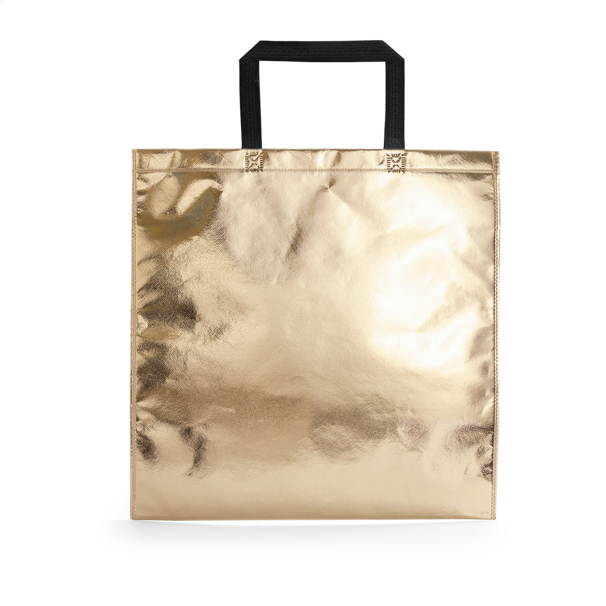 Metalot laminált non-woven bevásárlótáska arany – Dekormunka