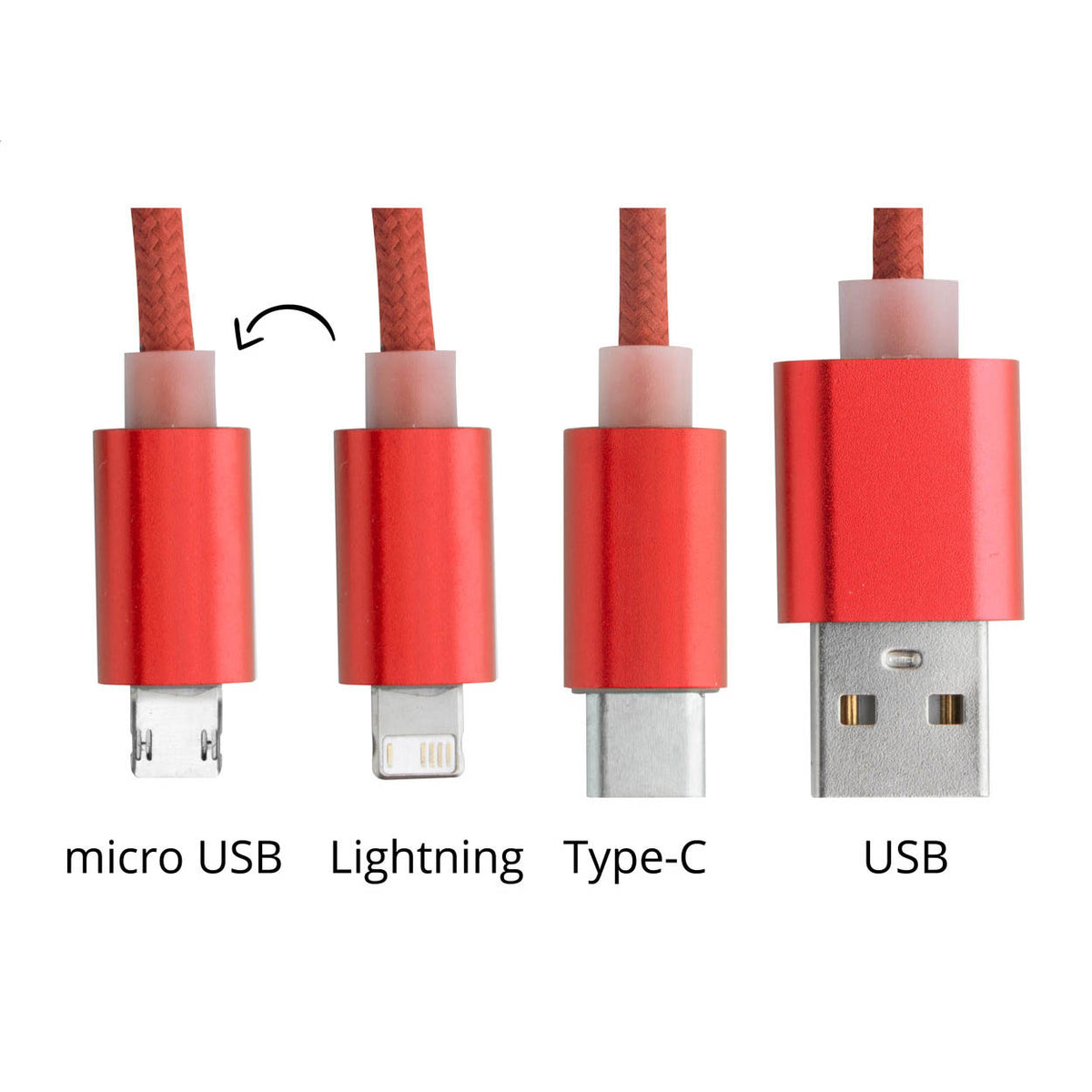 Scolt alumínium USB töltőkábel piros – Dekormunka – további kép 5