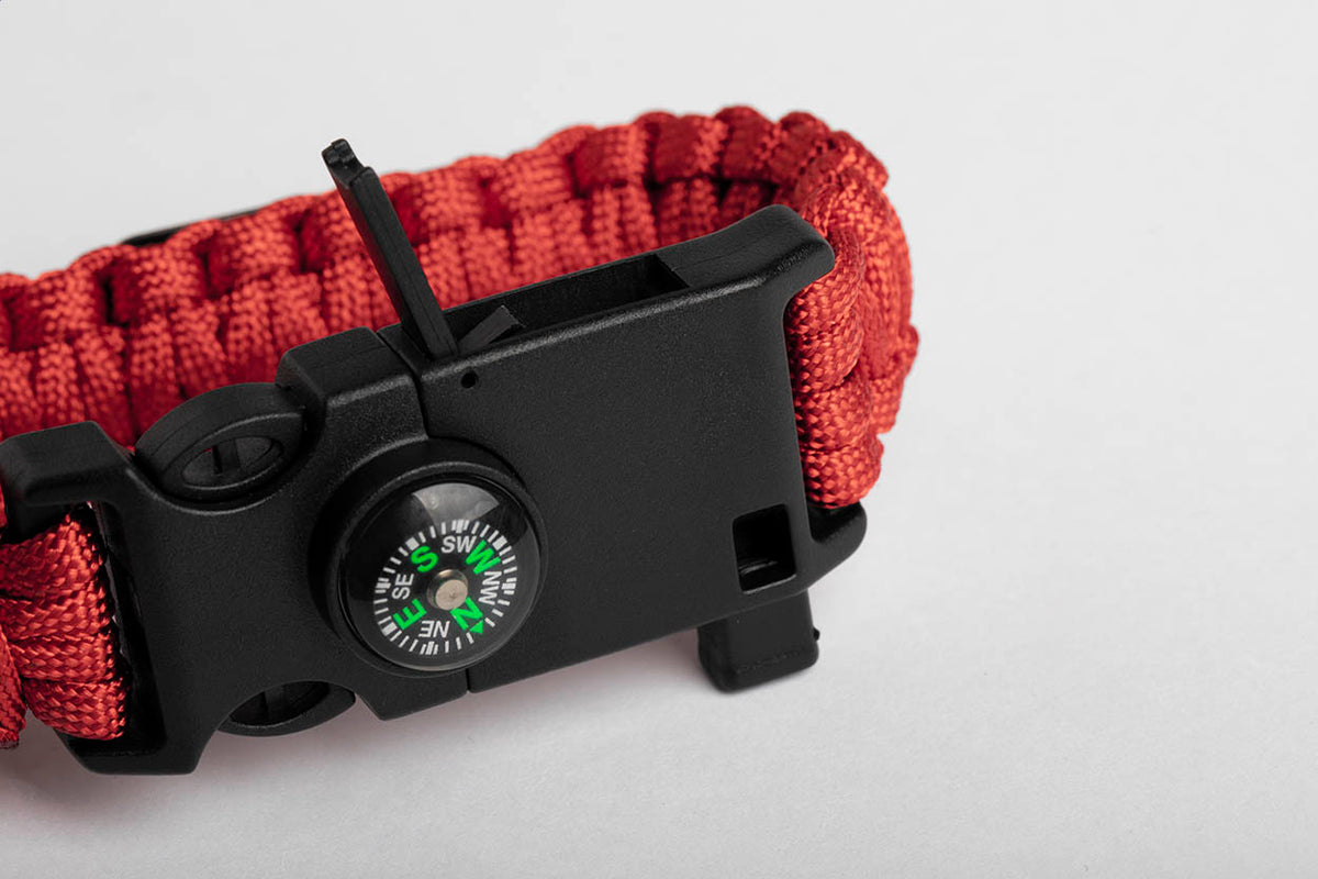 Peary nylon paracord túlélési karkötő piros – Dekormunka – további kép 6