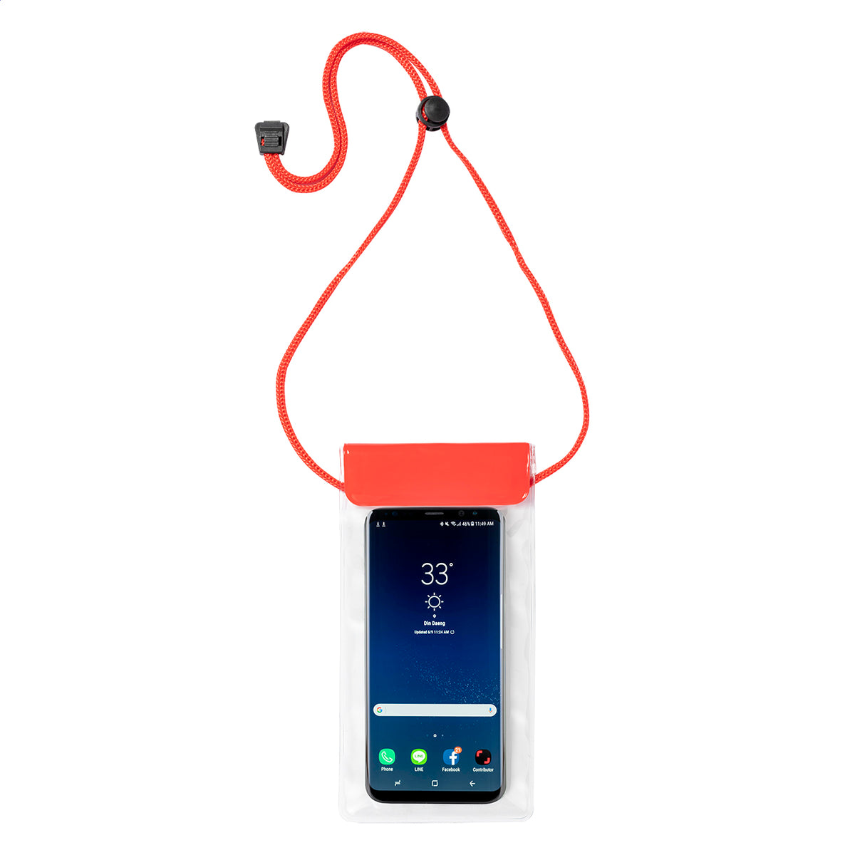Splash pVC vízálló telefontok piros – Dekormunka – további kép 4