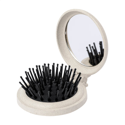 Webrush búzaszalma műanyag tükrös hajkefe natúr – Dekormunka