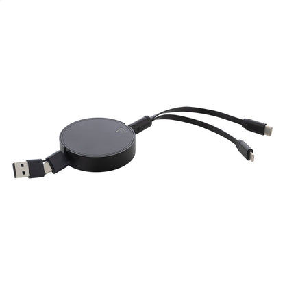 Ralospic újrahasznosított alumínium USB töltőkábel fekete – Dekormunka