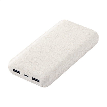 Durum XL búzaszalma műanyag power bank natúr – Dekormunka