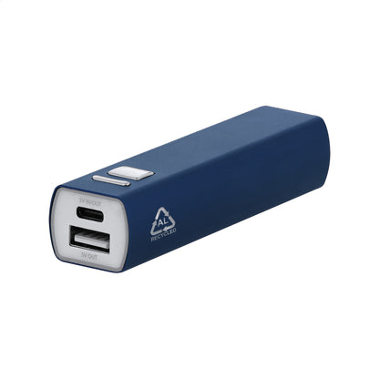 RaluBase újrahasznosított alumínium power bank sötét kék – Dekormunka