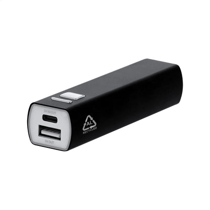 RaluBase újrahasznosított alumínium power bank fekete – Dekormunka